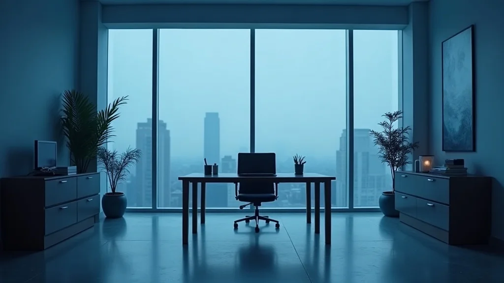 Person sitting at desk with head in hands, visibly drained — illustrating the weight of workplace burnout