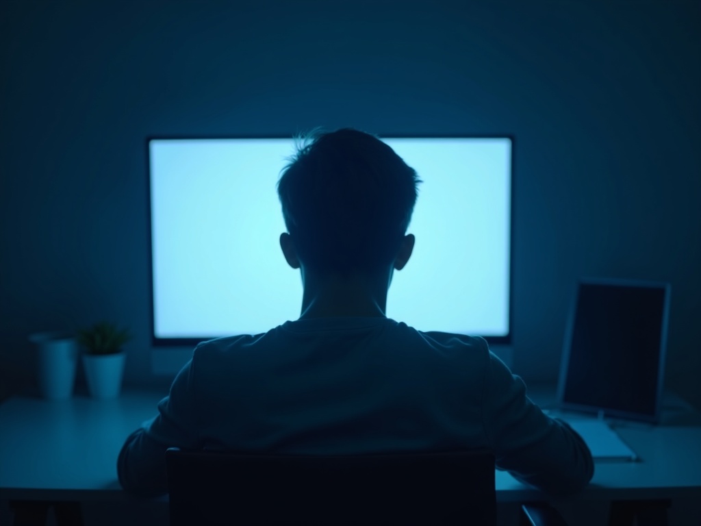 Office worker showing signs of job burnout and exhaustion