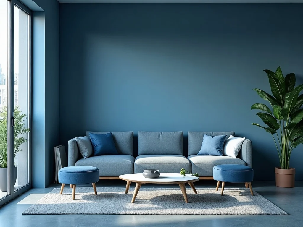 Peaceful break area in a modern workplace with soft seating and natural light